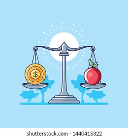Balance and sustainability design vector ilustration