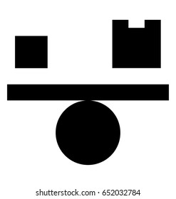 Balance Swing Glyph Vector Icon
