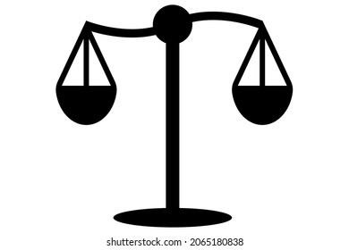 Balance symbol. Scale sign. Equality sign.