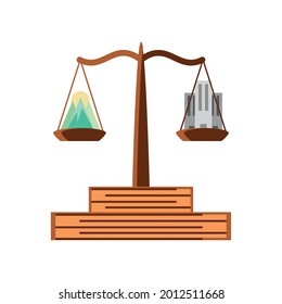 equilibrio con aislamiento urbano y ambiental