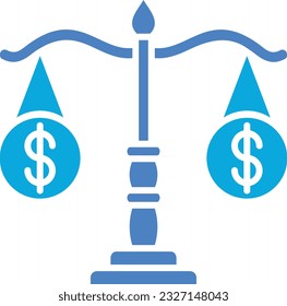 Balance-Vektorsymbol. Kann für Druck-, Mobil- und Web-Anwendungen verwendet werden.