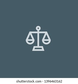 Balance vector icon. Balance concept stroke symbol design. Thin graphic elements vector illustration, outline pattern for your web site design, logo, UI. EPS 10.