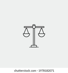 Balance vector icon illustration sign