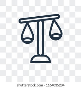 Balance vector icon isolated on transparent background, Balance logo concept