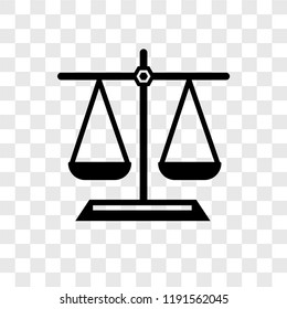 Balance vector icon isolated on transparent background, Balance transparency logo concept