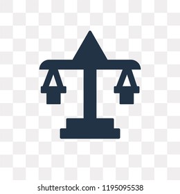 Balance vector icon isolated on transparent background, Balance transparency concept can be used web and mobile