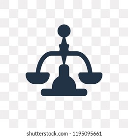 Balance vector icon isolated on transparent background, Balance transparency concept can be used web and mobile