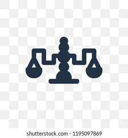 Balance vector icon isolated on transparent background, Balance transparency concept can be used web and mobile