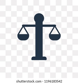 Balance vector icon isolated on transparent background, Balance transparency concept can be used web and mobile