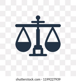 Balance vector icon isolated on transparent background, Balance transparency concept can be used web and mobile