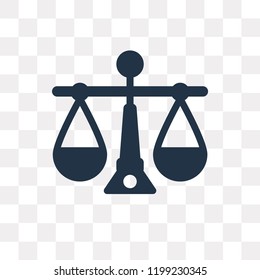 Balance vector icon isolated on transparent background, Balance transparency concept can be used web and mobile