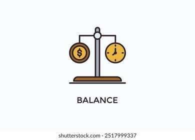 Icono De Vector De Equilibrio O Ilustración De Logo