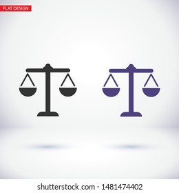Balance Vector icon . Lorem Ipsum Illustration design