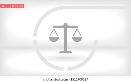 Balance Vector icon . Lorem Ipsum Illustration design