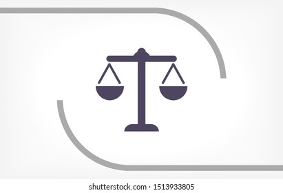 Balance Vector icon . Lorem Ipsum Illustration design