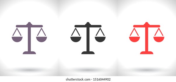Balance Vector icon . Lorem Ipsum Illustration design
