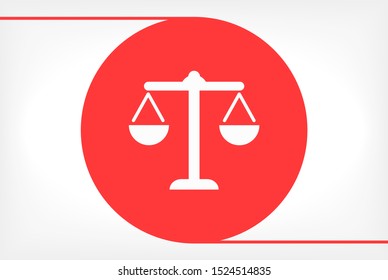 Balance Vector icon . Lorem Ipsum Illustration design