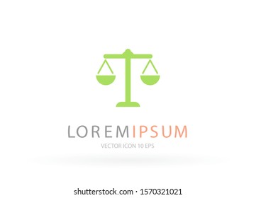 Balance Vector icon . Lorem Ipsum Illustration design