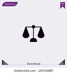 Balance vector icon. Modern, simple, isolated, flat best quality icon for web site designs or mobile apps. Vector illustration eps10.