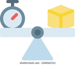 balance Vector illustration on a transparent background. Premium quality symmbols. Line Color vector icons for concept and graphic design.
