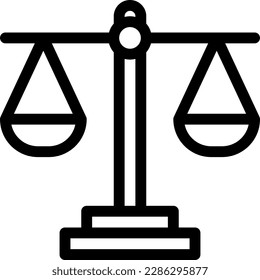 balance Vector illustration on a transparent background. Premium quality symmbols. Thin line vector icons for concept and graphic design.