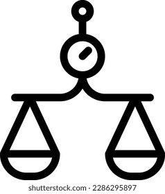 balance Vector illustration on a transparent background. Premium quality symmbols. Thin line vector icons for concept and graphic design.