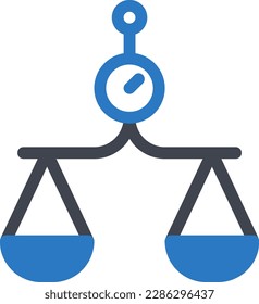 balance Vector illustration on a transparent background. Premium quality symmbols. Glyphs vector icons for concept and graphic design.
