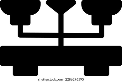 balance Vector illustration on a transparent background. Premium quality symmbols. Glyphs vector icons for concept and graphic design.