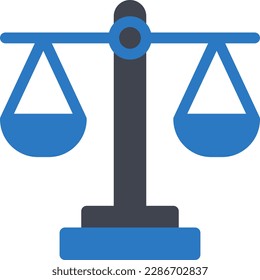 ilustración del vector de balance en un fondo transparente. Símbolos de calidad superior. Iconos vectoriales de glifos para diseño de conceptos y gráficos.