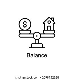 Balance der Vektorgrafik-Symbole für Ihre digitalen oder gedruckten Projekte.