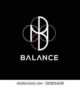 Balance vector logo. Balance icon. Balance emblem