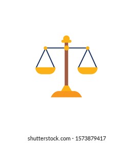 balance vote flat style icon vector illustration design