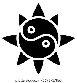 Icono de Web de equilibrio en estilo en negrita
