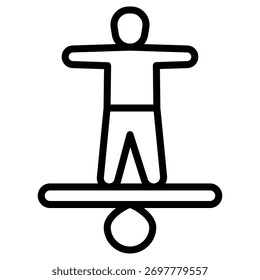 Balance Web-Symbol in Gliederungsstil