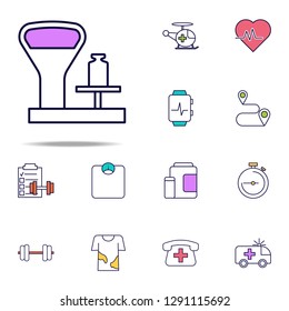 balance with weight icon. web icons universal set for web and mobile