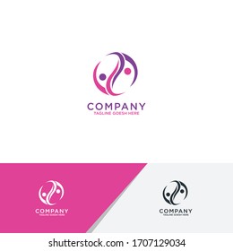 Balance. Yin yang yoga logo suitable for your company