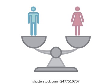 Balanced balance between man and woman