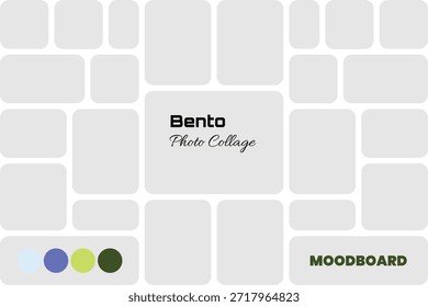 Diseño equilibrado de Moodboard Bento Frame en Relación de aspecto 3:2
