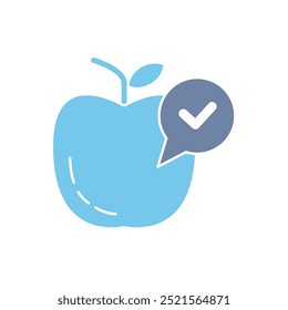 balanced diet concept line icon. Simple element illustration. balanced diet concept outline symbol design.