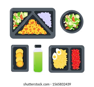 A balanced diet. Food delivery and catering. Healthy eating. Nutritionist, nutrition and lose weight