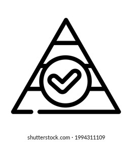 balanced diet line icon vector. balanced diet sign. isolated contour symbol black illustration
