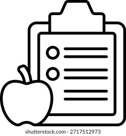 Icono de Vector de dieta equilibrada. Se puede utilizar para aplicaciones de impresión, móviles y de Web.