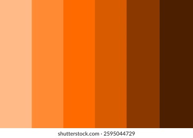 A balanced display of hues arranged vertically, forming a smooth transition between lighter and darker elements.