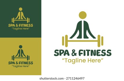 Una identidad equilibrada de spa y deporte creada para centros de bienestar, estudios de fitness y marcas de rejuvenecimiento.