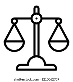 A balanced law scale denoting justice 