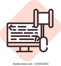 Leyes equilibradas, ilustración, vector sobre fondo blanco.