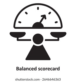 Balanced scorecard Vector Icon which can easily modify or edit


