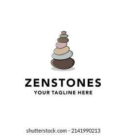 Balanced Stone Balancing Rock Logo Vector Stock Vector (Royalty Free ...