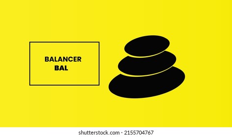Balancer BAL cryptocurrency 3d logo isolated on yellow background with copy space.
vector illustration of Balancer logo banner design concept.