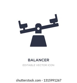 balancer icon on white background. Simple element illustration from General concept. balancer icon symbol design.